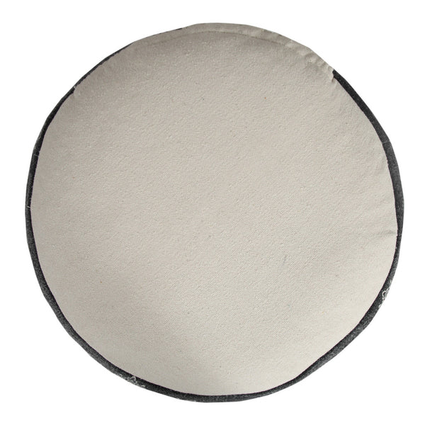 Homeroots 18" Black 100% Cotton Ottoman  Cotton 517894