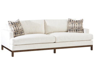 Lexington Barclay Butera Horizon Sofa - Luxurious Upholstered Design With Down Cushions And Elegant Bronze Metal Finish   5178-33br-40
