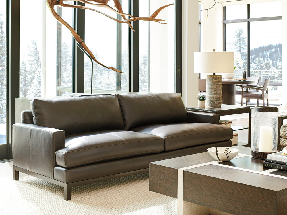 Lexington Barclay Butera Horizon Leather Sofa - Luxurious Upholstered Seating With Tailored Design For Elegant Living Spaces   5178-33-01-40