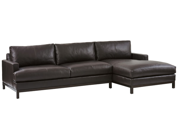 Lexington Barclay Butera Horizon Leather Sectional Sofa - Artisan-crafted Elegance For Stylish Living Spaces And Comfort   5178-50s-01-40