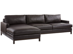 Lexington Barclay Butera Horizon Leather Sectional Sofa - Artisan-crafted Elegance For Stylish Living Spaces And Comfort   5178-50s-01-41
