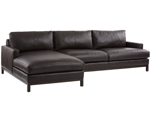 Lexington Barclay Butera Horizon Leather Sectional Sofa - Artisan-crafted Elegance For Stylish Living Spaces And Comfort   5178-50s-01-41