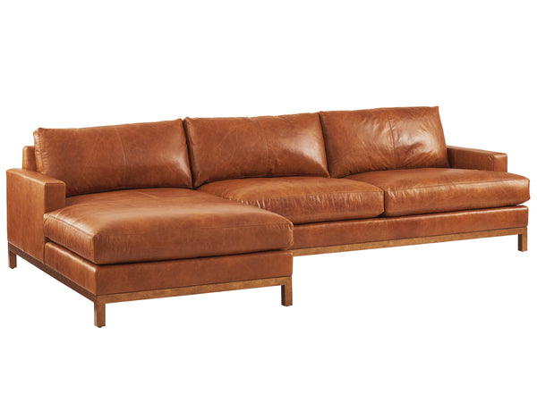 Lexington Barclay Butera Horizon Leather Sectional Sofa - Artisan-crafted Elegance For Stylish Living Spaces And Comfort   5178-51s-02-41