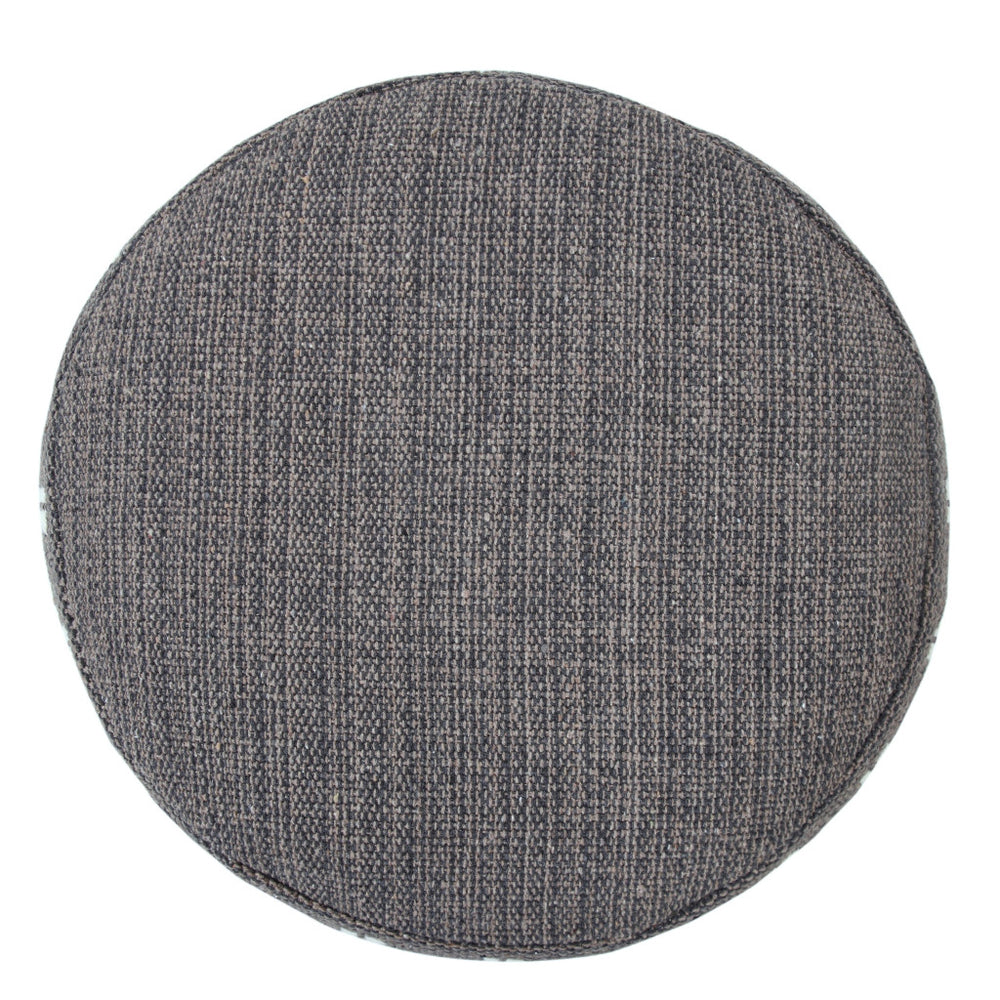 Homeroots 18" Gray 100% Cotton Ottoman  Cotton 517913
