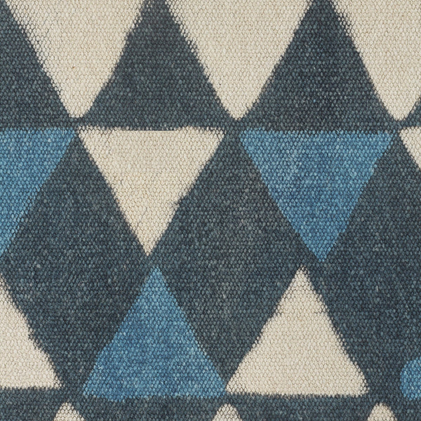 Homeroots 20" Blue 100% Cotton Ottoman  Cotton 517917