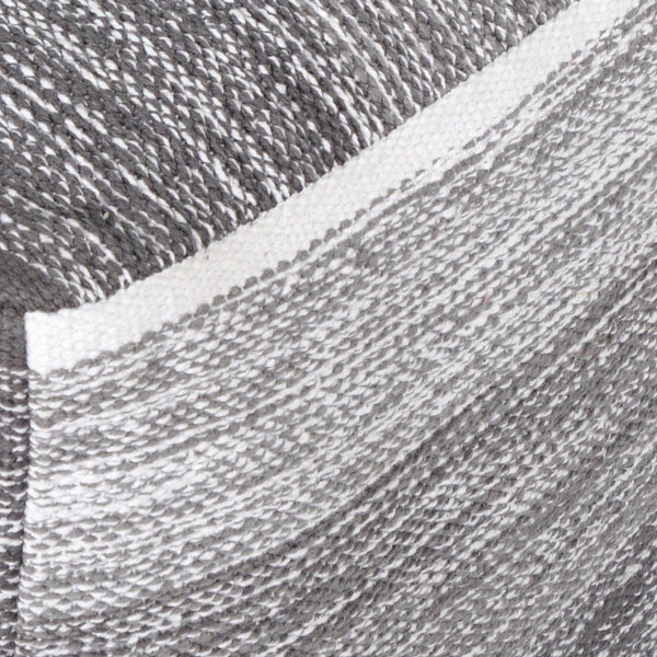 Homeroots 16" Gray 100% Cotton Ottoman  Cotton 517920