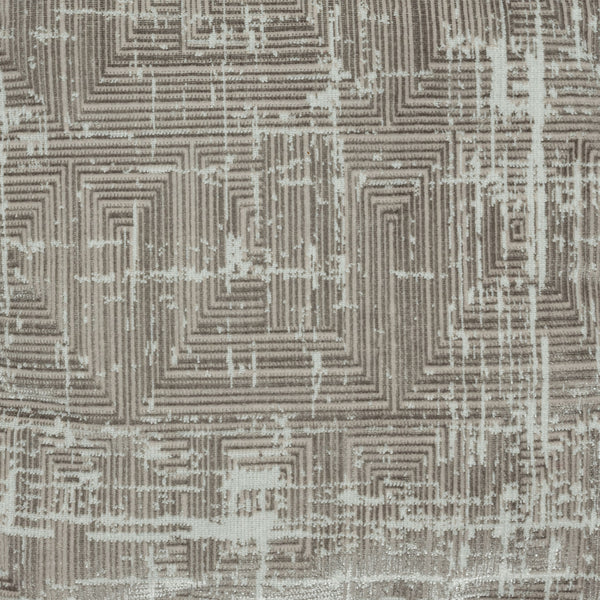 Homeroots 18" Gray Polyester Blend Ottoman  Polyester 517927