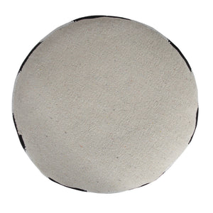 Homeroots 18" Black Cotton Blend Ottoman  Cotton 517935