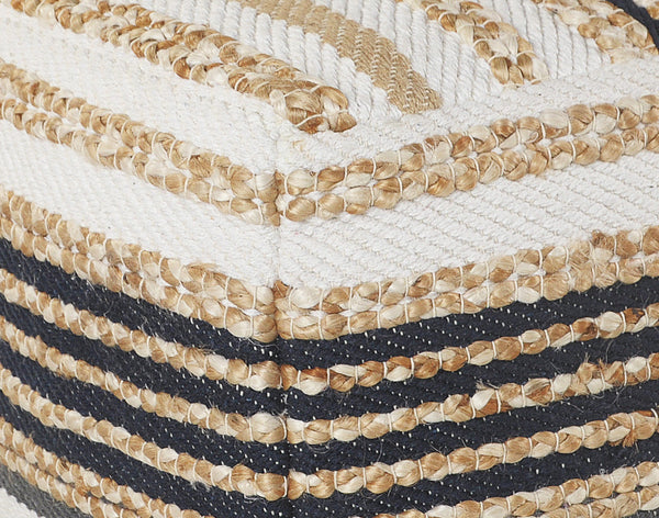 Homeroots 18" Tan Jute Ottoman  Jute 517952