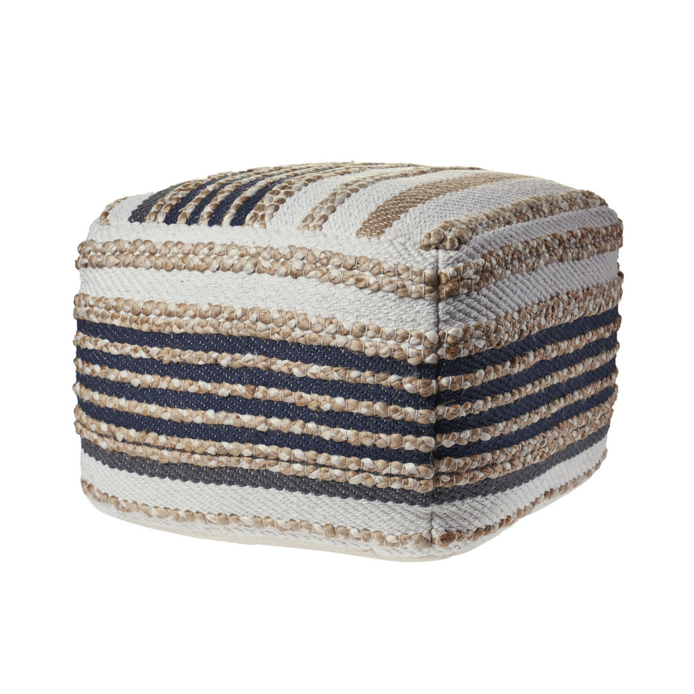 Homeroots 18" Tan Jute Ottoman  Jute 517952