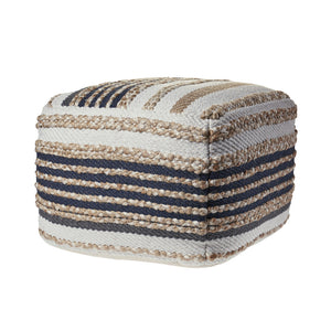 Homeroots 18" Tan Jute Ottoman  Jute 517952