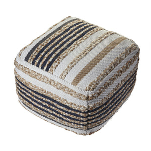 Homeroots 18" Tan Jute Ottoman  Jute 517952