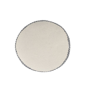 Homeroots 18" Black 100% Cotton Ottoman  Cotton 517955