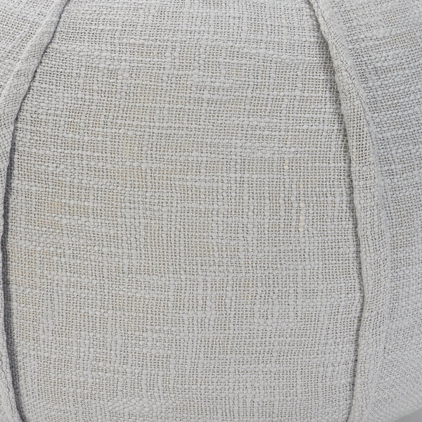 Homeroots 18" Gray 100% Cotton Ottoman  Cotton 517960