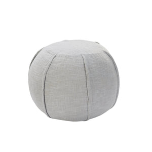 Homeroots 18" Gray 100% Cotton Ottoman  Cotton 517960