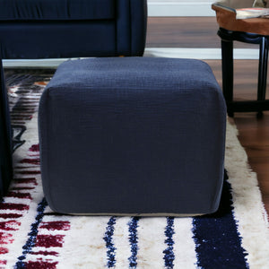 Homeroots 18" Blue 100% Cotton Ottoman  Cotton 517961