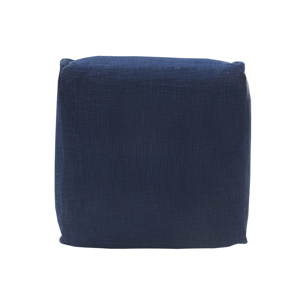 Homeroots 18" Blue 100% Cotton Ottoman  Cotton 517961