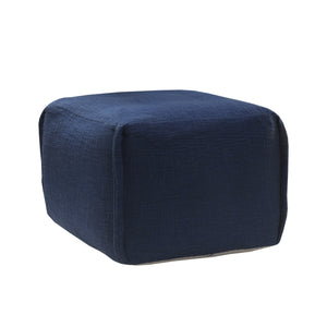 Homeroots 18" Blue 100% Cotton Ottoman  Cotton 517961
