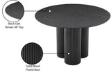 Simba Black Dining Table 517Black-T Meridian Furniture