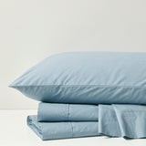 Madison Park Peached Percale Casual 200 Thread Count Relaxed Cotton Percale Sheet Set MP20-5386 Teal