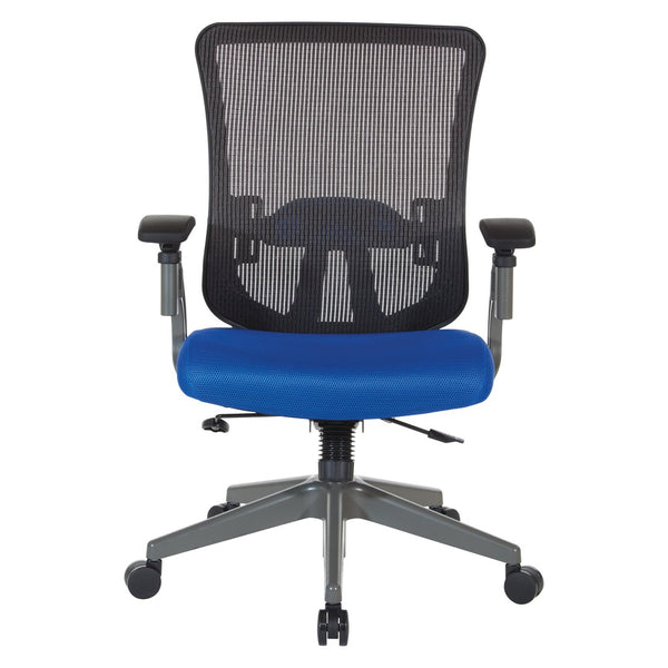 OSP Home Furnishings Vertical Mesh Back Ergonomic Office Chair with Lumbar Support and Pneumatic Lift 889-7TG1N4421G