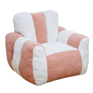 English Elm Bean Bag Chair Teddy Plush Heart Backrest Foam Filled Accent Seat for Adults W2510P465455
