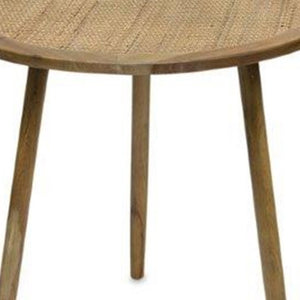 Homeroots Set Of Three 24" Brown Round End Tables   518015