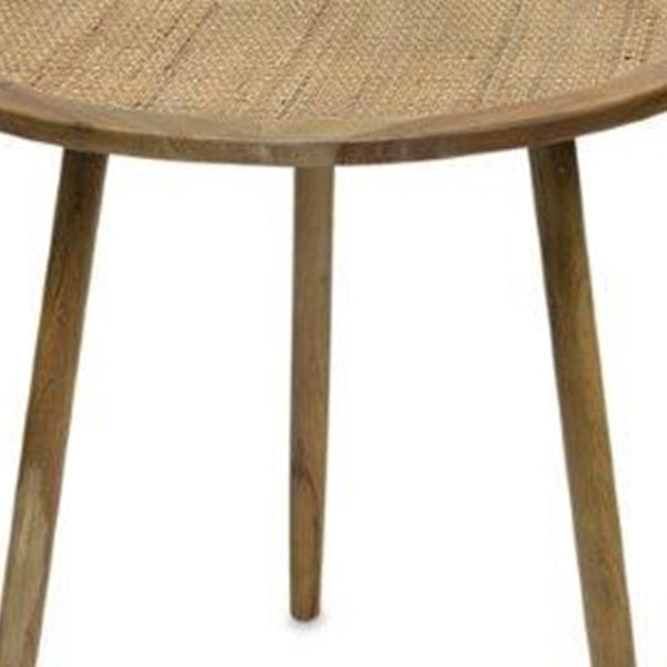 Homeroots Set Of Three 24" Brown Round End Tables   518015