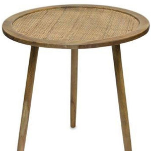 Homeroots Set Of Three 24" Brown Round End Tables   518015
