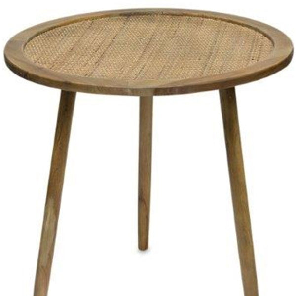 Homeroots Set Of Three 24" Brown Round End Tables   518015