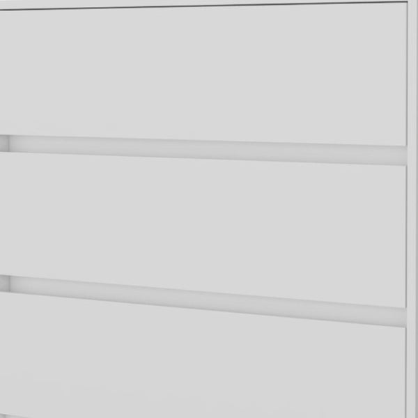 HomeRoots 33" Contemporary Three Drawer Dresser for Small Spaces - Versatile Storage Solution for Any Room White 518024