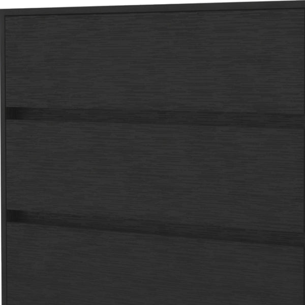 HomeRoots 33" Contemporary Three Drawer Dresser for Small Spaces - Versatile Storage Solution for Any Room Black 518025