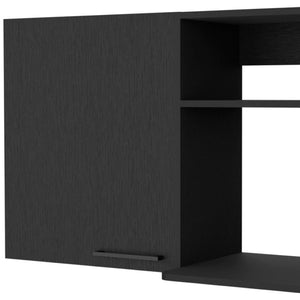 HomeRoots 39" Black Accent Cabinet - Stylish Storage Solution with Two Shelves for Any Room in Your Home! 518043