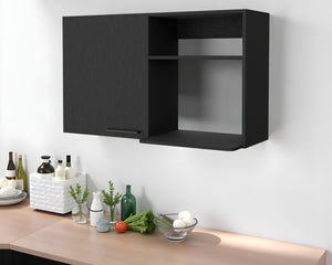 HomeRoots 39" Black Accent Cabinet - Stylish Storage Solution with Two Shelves for Any Room in Your Home! 518043