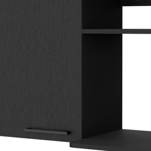 HomeRoots 39" Black Accent Cabinet - Stylish Storage Solution with Two Shelves for Any Room in Your Home! 518043