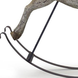 Homeroots 19" Brown And Black Polyresin Horse Statue Tabletop Sculpture  Polyresin 518068