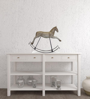 Homeroots 19" Brown And Black Polyresin Horse Statue Tabletop Sculpture  Polyresin 518068