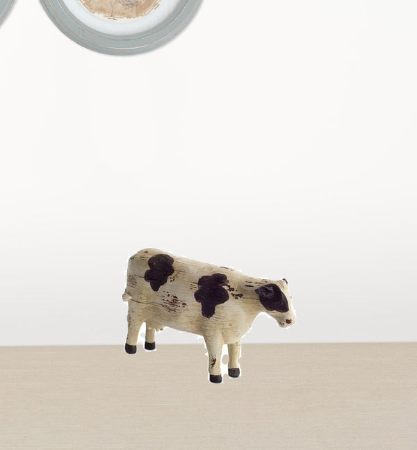 Homeroots Set Of Eight 0" Brown And White Polyresin Farm Animals Figurine  Polyresin 518113