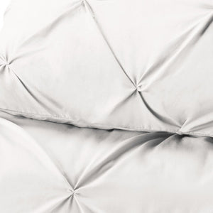HomeRoots White King Microfiber Comforter - Hypoallergenic Down Alternative, Machine Washable & All-Season Warmth 518185