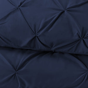 HomeRoots Navy King Hypoallergenic Microfiber Comforter - All-Season Plush Bedding for Cozy Sleep & Easy Care 518187