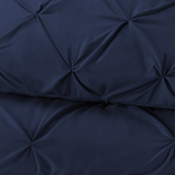 HomeRoots Navy King Hypoallergenic Microfiber Comforter - All-Season Plush Bedding for Cozy Sleep & Easy Care 518187