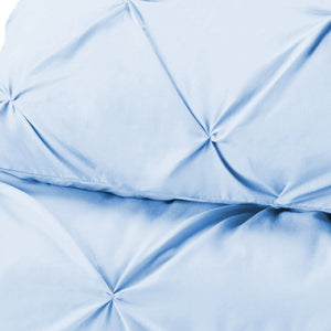 HomeRoots Blue King Microfiber Comforter – Hypoallergenic, All-Season, Washable, Soft & Cozy for Allergy-Free Sleep 518188