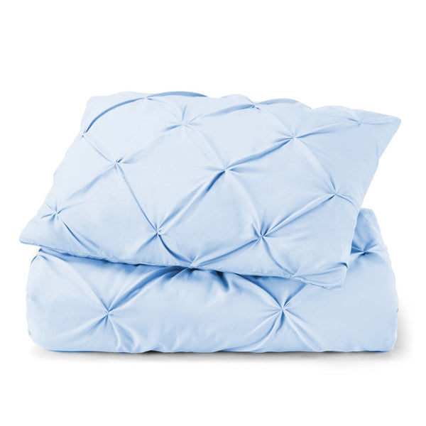 HomeRoots Blue King Microfiber Comforter – Hypoallergenic, All-Season, Washable, Soft & Cozy for Allergy-Free Sleep 518188