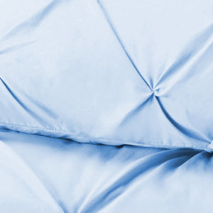 HomeRoots Blue King Microfiber Comforter – Hypoallergenic, All-Season, Washable, Soft & Cozy for Allergy-Free Sleep 518188