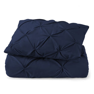 HomeRoots Navy Queen Comforter - Hypoallergenic Microfiber, Washable Down Alternative for Year-Round Comfort 518191
