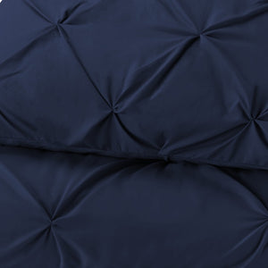 HomeRoots Navy Queen Comforter - Hypoallergenic Microfiber, Washable Down Alternative for Year-Round Comfort 518191