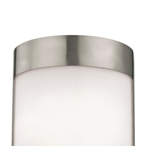 Thomas Lighting Zenith Frosted Glass Wall Sconce Dimmable Indoor Fixture for Hallway or Bedroom Nickel 7 W x 4 D x 10 H 5181WS/20
