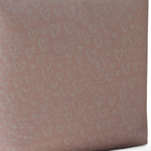 Homeroots 17" Pink Cotton Floral Pouf Ottoman   518285