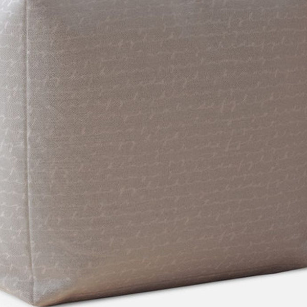 Homeroots 17" Gray Cotton Pouf Ottoman   518293