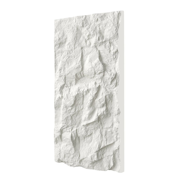 English Elm 3d Faux Stone Pu Wall Panels Set Lightweight Flame Resistant Architectural Accent White Marble W347P419794
